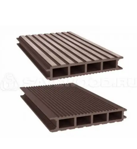 Террасная доска из ДПК Savewood Ulmus широкий вельвет терракот