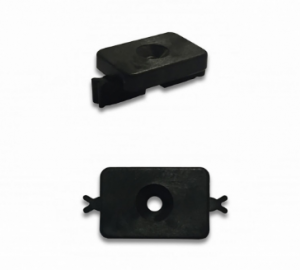 Клипса монтажная с компенсатором зазора, пластик.