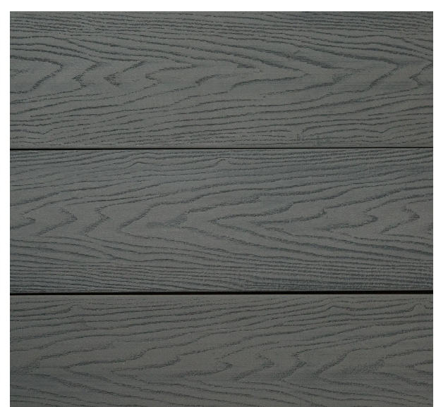 Террасная доска из ДПК пустотелая CM Decking серия VINTAGE цвет EBONY (эбен, серый)