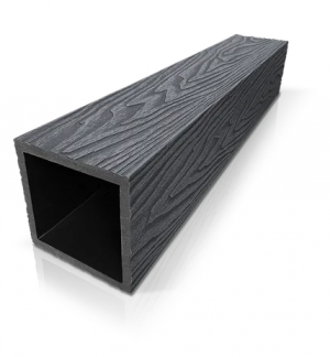 Столб из ДПК серия SIMPLEX 100х100мм с 3D текстурой Графит