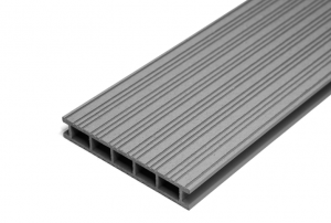 Террасная доска из ДПК Faynag Premium Zebra серебро