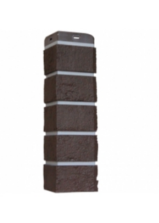 Угол Grand Line состаренный кирпич Премиум Шоколадный