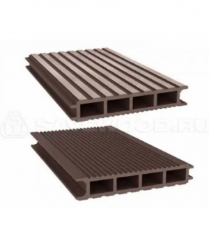 Террасная доска из ДПК Savewood Ulmus узкий вельвет цвет - терракот